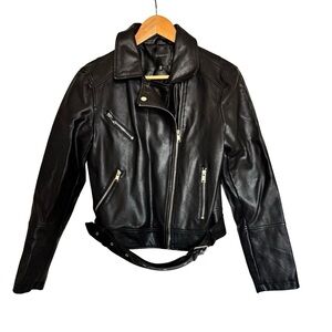 Dynamite Sleek Black Leather Jacket